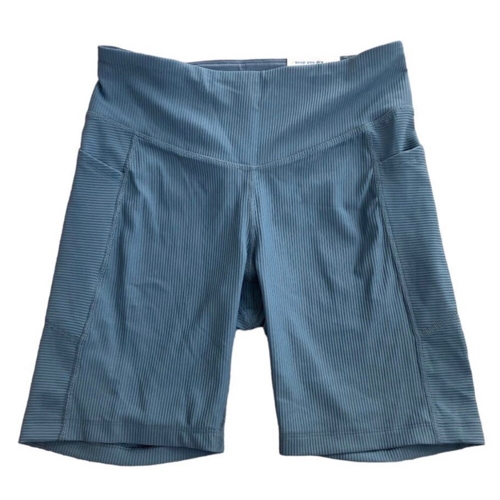 Old Navy High-Waisted PowerSoft Ribbed Compression Biker Shorts 8’inseam Size 4X - Picture 2 of 15